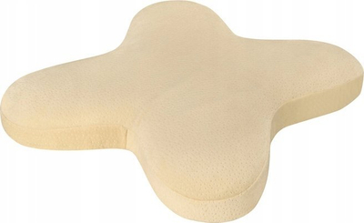 Jastëk ortopedik QMED Slim Pillow, memory foam, ergonomik, ngjyrë krem