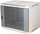 Kabinet muror Q-Lantec 19", 15U, me derë xhami, gri