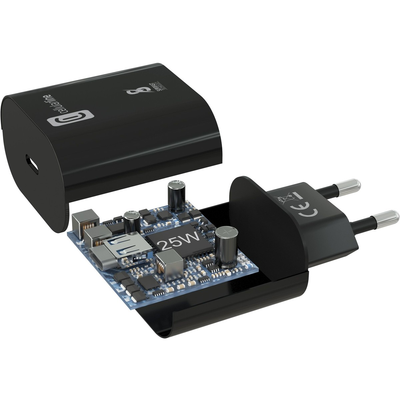 Karikues Cellularline Samsung ACHSMUSBCPD25WK, 25W, type-C, i zi