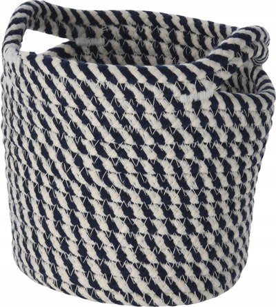 Shportë ruajtjeje Home Styling Collection, pambuk, 13x13 cm, e bardhë