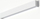 Aplike muri Nowodvorski Straight S, 62 cm, LED, e bardhë