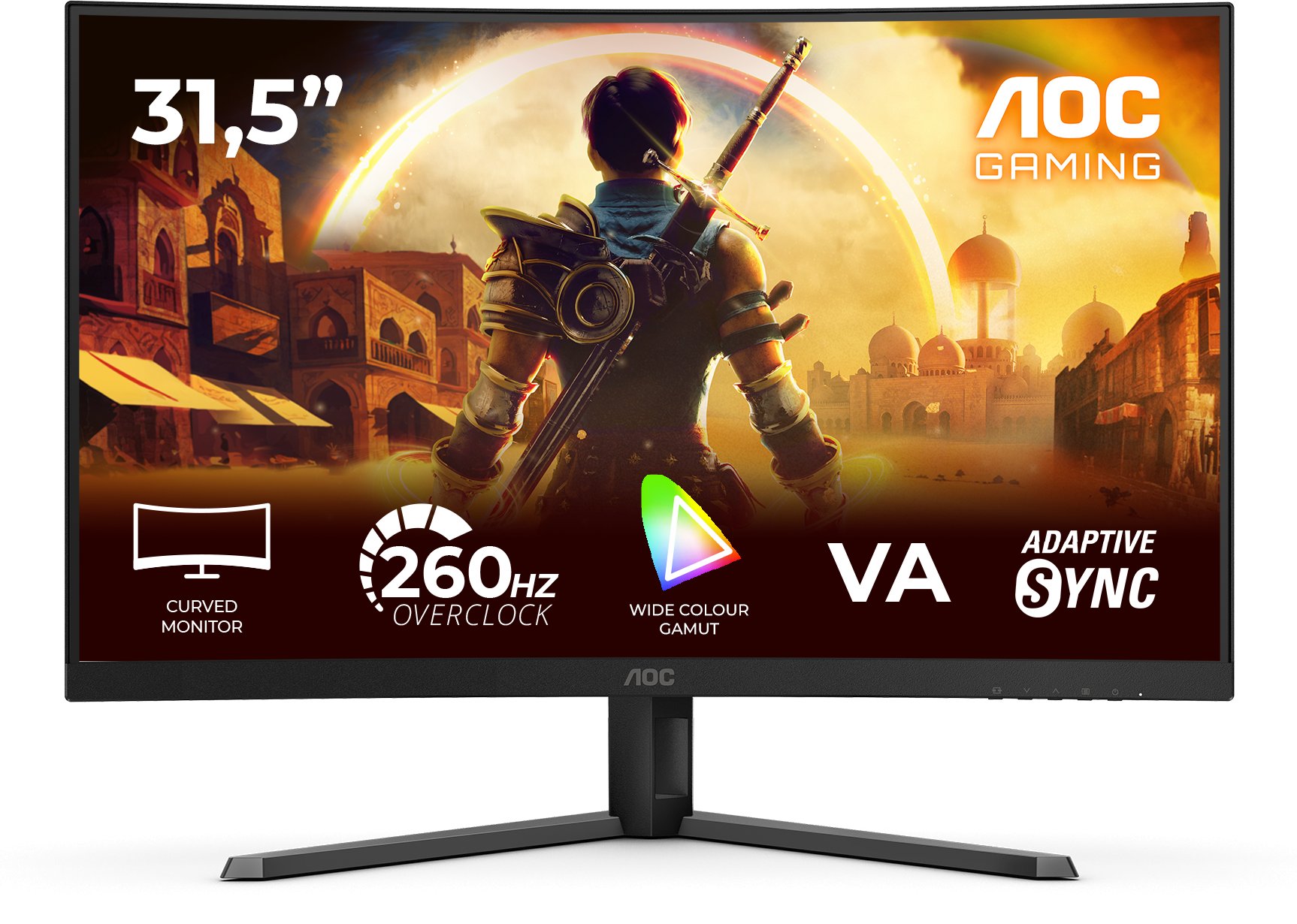 Monitor gaming AOC C32G42ZE, 31.5", 240Hz, i zi