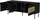 Kabinet TV Cama Meble Fellini 3D, 143.5x40x61.5 cm, me LED, i zi