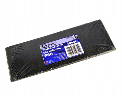 Rrjetë gërryese Geko P80, 105x280mm, set 10 copë