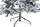 Pemë artificiale Krishtlindjesh TOMICHI Snowy Christmas Tree, 180 cm, efekt bore, e bardhë