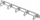 Mbajtëse kabllosh Netrack 19" 1U për kabinet rack, gri