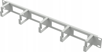 Mbajtëse kabllosh Netrack 19" 1U për kabinet rack, gri