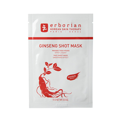 Maskë qetësuese për fytyrën Erborian Ginseng Shot, 15 g