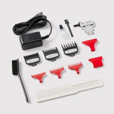 Set makinerish flokësh Wahl Barber Combo Cordless, profesional, pa kabllo, i zi