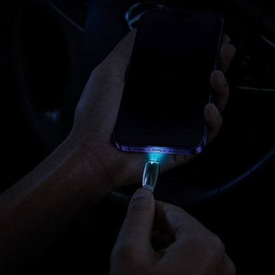 Kabllo Baseus Glimmer USB C në Lightning, 2 m, 20W, e zezë