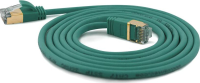 Kabllo rrjeti Wantec Extra Thin, Cat.7 SSTP, 0.25m, jeshile