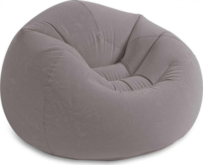 Karrige e fryrë Intex Beanless Bag, për ambiente të brendshme dhe të jashtme, vinil rezistent, gri