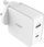 Karikues muri JOBY 42W Dual Output, USB C PD 30W, USB A 12W, i bardhë