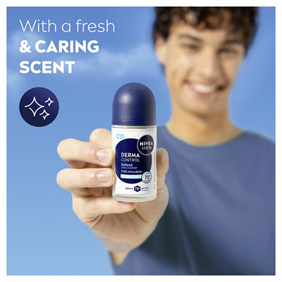Antiperspirant roll-on për meshkuj Nivea Men Derma Control Defend, 50 ml