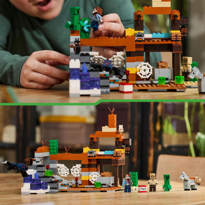Set ndërtimi LEGO Minecraft Doll from Badlands 21263, lodër për lojëra me mend për kalamajtë