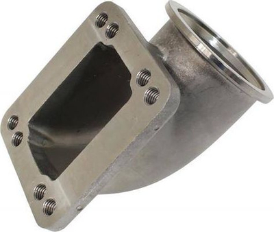 Bërryl reduktues turbo TurboWorks, T3 T4 në V-Band 2.5", çelik inox