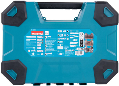 Set bitash dhe stërvitjesh Makita E-22610, 200 pjesë, S2 çelik