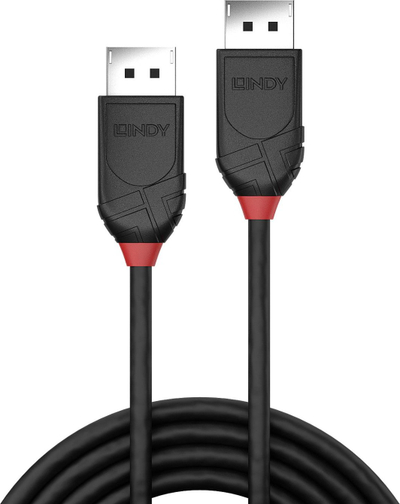 Kabllo Lindy, DisplayPort - DisplayPort, 2 m, e zezë