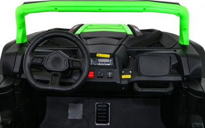 Makinë lodër me rrymë Buggy ATV Strong Green, 24V, me 2 ulëse, jeshile