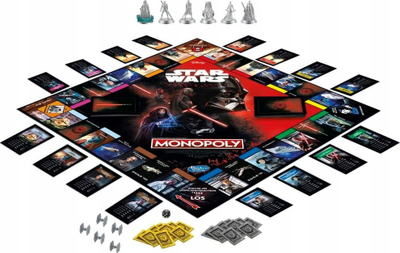 Lojë tavoline Hasbro Monopoly Disney Star Wars Dark Side, për 2 deri në 6 lojtarë, për mosha 8 vjeç e lart