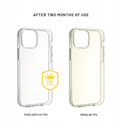 Kapak telefoni FIXED Story AntiUV për Xiaomi 15, transparent