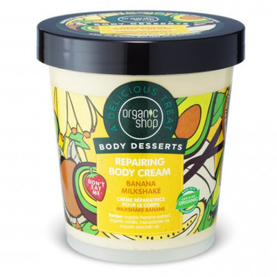 Krem Organic Shop Body Desserts Banana Milkshake, 450 ml