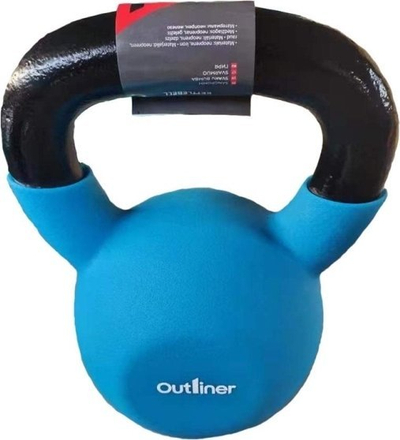 Kettlebell neopren Outliner YLDB13, 16 kg, për stërvitje funksionale, blu