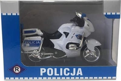 Lodër motor policie Daffi Police Motorcycle, 1:18, me drita dhe tinguj, shumëngjyrësh