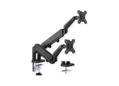 Krah monitori Value 17991183, 2 monitorë 17"-32", i zi