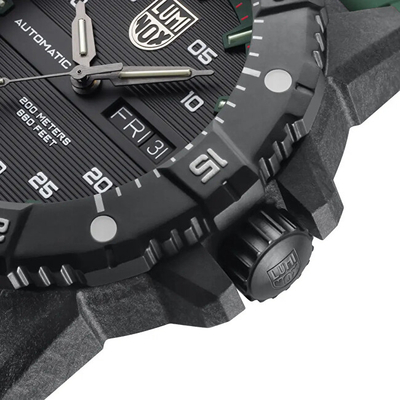 Orë dore për meshkuj Luminox Master Carbon SEAL Automatic XS.3877, e gjelbër