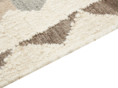 Tapet Beliani ARALEZ, kilim leshi 160x230 cm, shumëngjyrësh bezhë