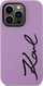 Mbulesë telefoni Karl Lagerfeld Silicone Signature KLHCN61SKSVGU, për iPhone 11 XR, silikon, lejla