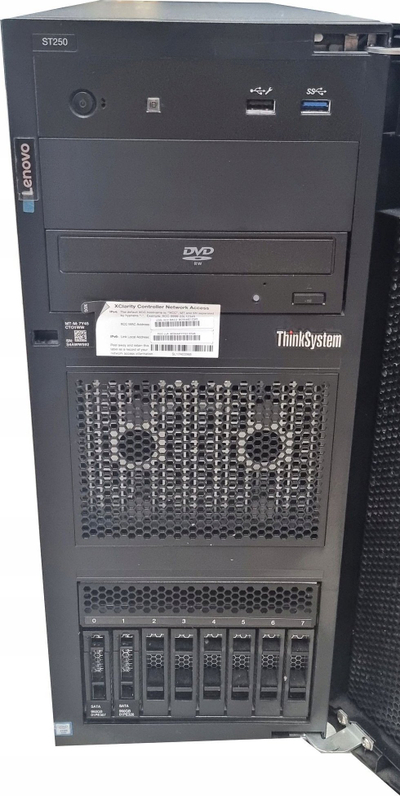 Server tower Lenovo ThinkSystem ST250 V2, Xeon E-2356G 3.2GHz, 32GB RAM, i zi