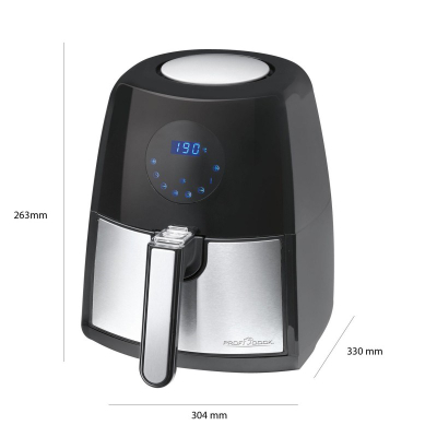 Fritezë me ajër të nxehtë ProfiCook PC FR 1147 H, 2.5L, 1500W, e zezë