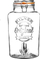 Dispencer pije Kilner Clip Top Round, 5L, xham transparent