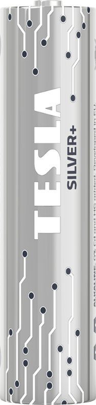 Bateri alkaline Tesla Silver+ AAA LR03, 1.5V, 2 copë