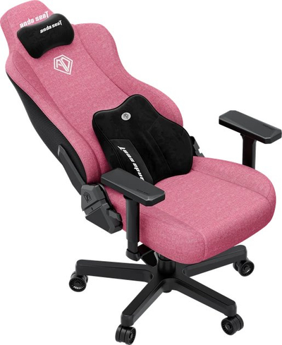 Karrige gaming Anda Seat Kaiser 3E XL, material tekstil, mbështetëse 4D, rozë