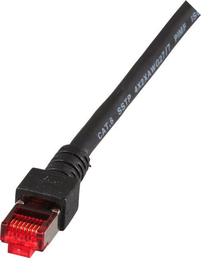 Kabllo rrjeti EFB Elektronik RJ45 Cat.6 S/FTP, 0.15 m, e zezë