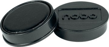Magnetë tabele Nobo Board, 32 mm, 10 copë në pako, të zinj