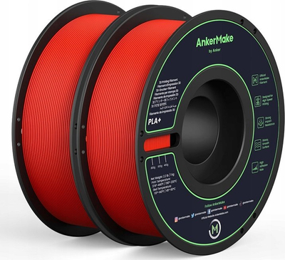 Filament 3D PLA+ AnkerMake, 1.75mm, 2kg, i bardhë
