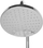 Set dushi me mixer GURARA Rainshower, kokë e madhe dushi, dush dore, argjendtë