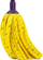 Furçë pastrimi Yellow Mery, absorbues, e verdhë