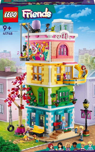 Lodër ndërtimi LEGO Friends Heartlake City Community Center 41748, set për me bo gjëra vetë, 9+