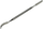 Spatulë pastiçerie 100%Chef Professional Pastry, çelik inox, 16 cm, argjendtë