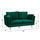 Set dhome ndenjeje 2+3 ulëse (HM11189), gjelbër