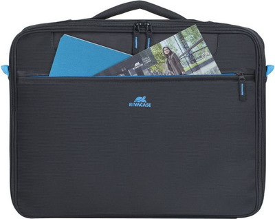 Çantë laptopi RivaCase Regent 8087, 16", e zezë