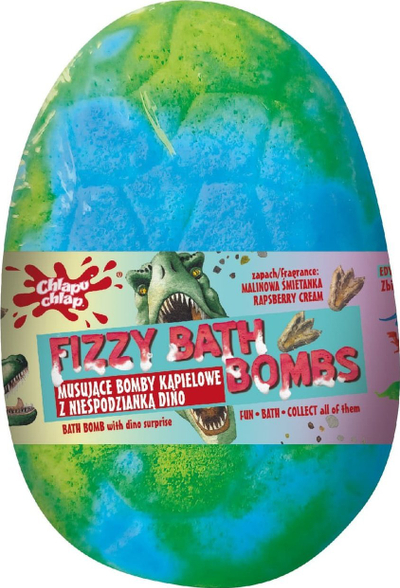 Vezë banjo Chlapu Chlap Fizzing Dinosaur Egg, erë kola, për kalamaj