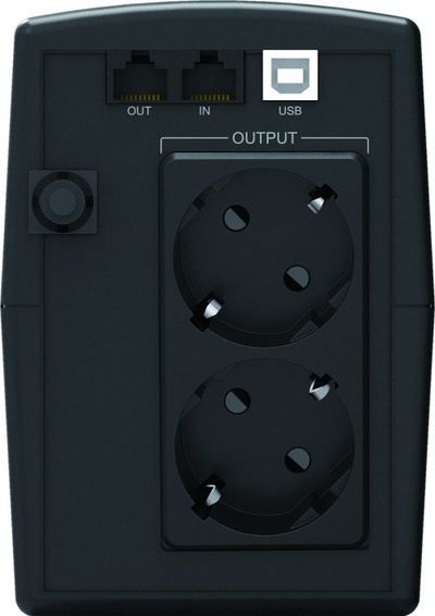 UPS Conceptronic ZEUS 650VA, 360W, prizë Schuko, i zi