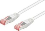 Kabllo rrjeti Goobay, RJ-45-50 cm-(PiMf), CAT 6, e bardhë