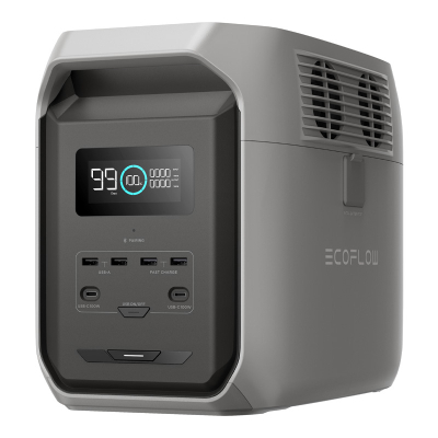 Stacion portabël energjie EcoFlow DELTA 3 1500, 1536Wh, karikim i shpejtë, gri